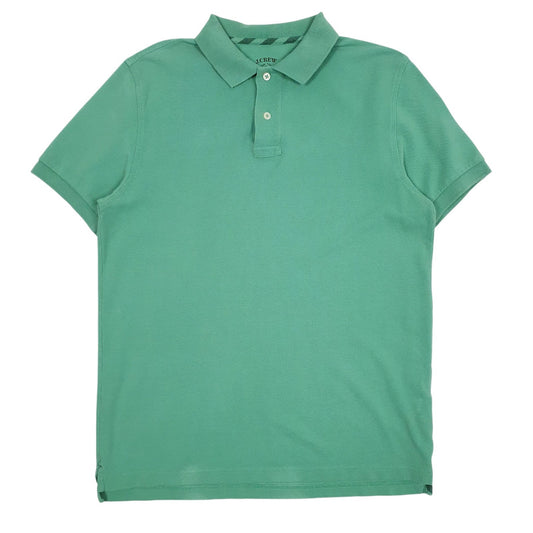 Mens Green J. Crew  Short Sleeve Polo Shirt