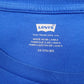 Womens Blue Levis Spellout  T Shirt