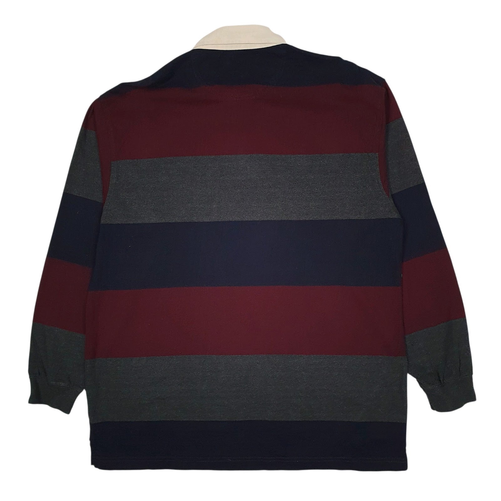 Mens Navy Haggar Rugby  Polo Shirt