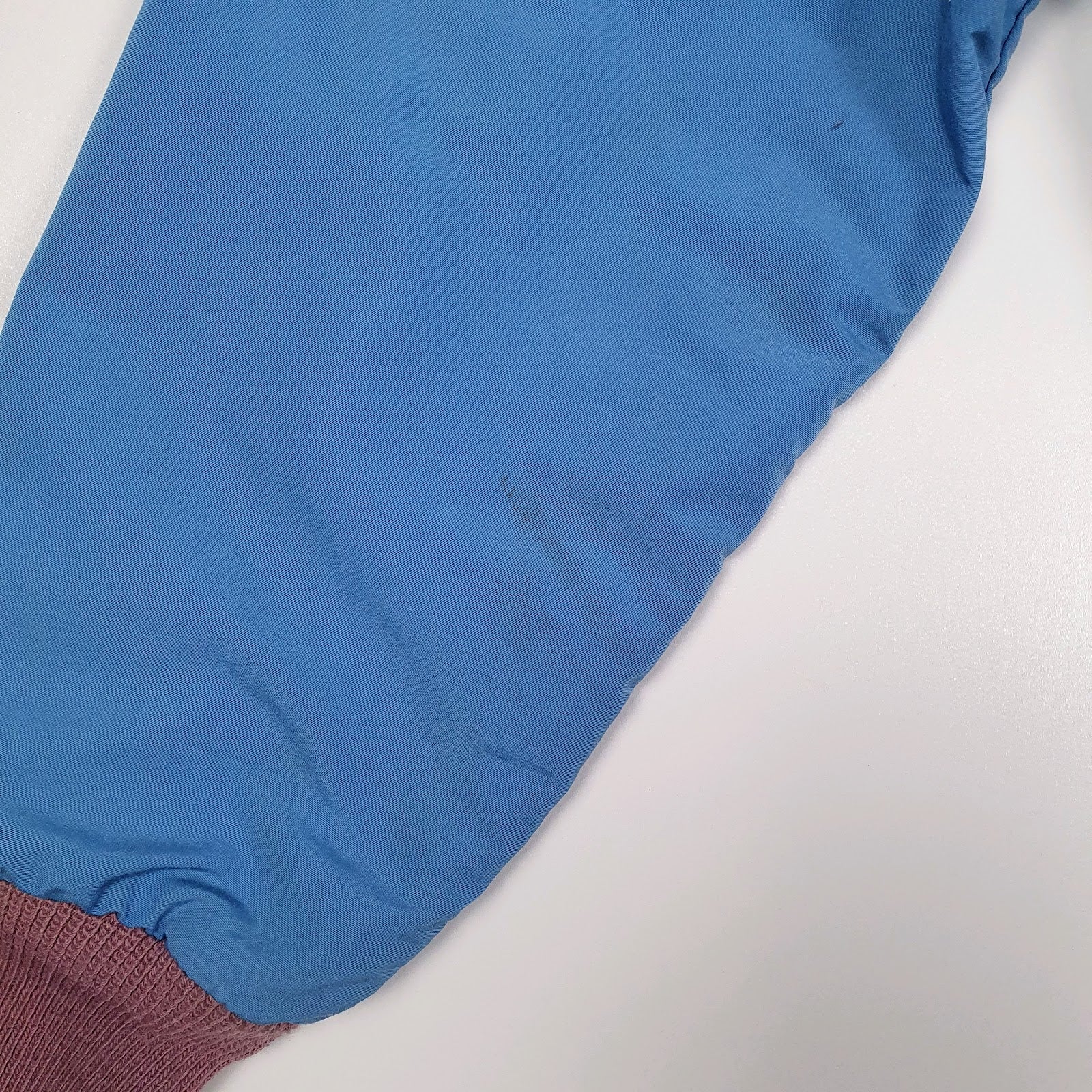 Mens Blue Woolrich Vintage 1970s Fleece Lined Bomber  Coat