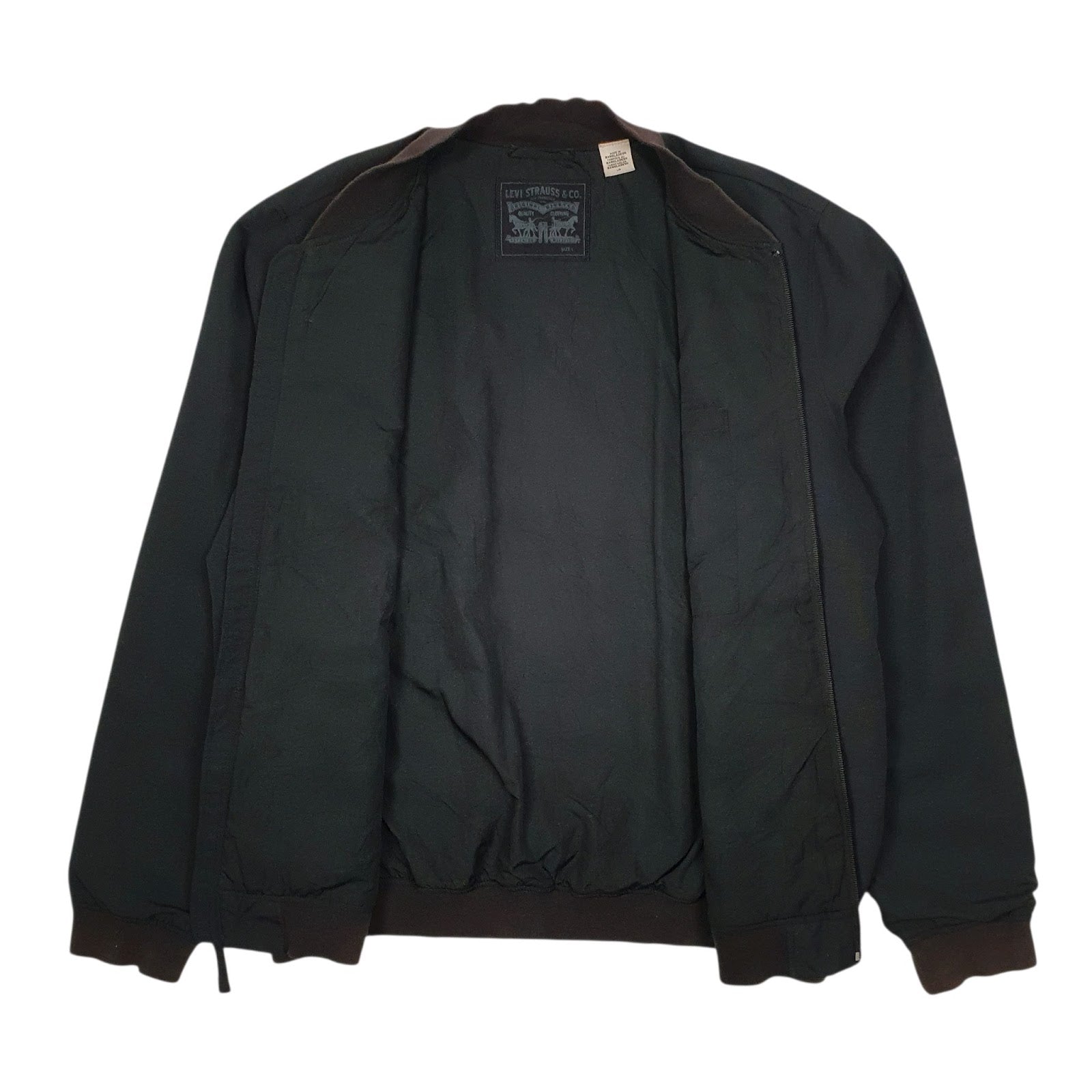 Mens Black Levis Windbreaker  Coat