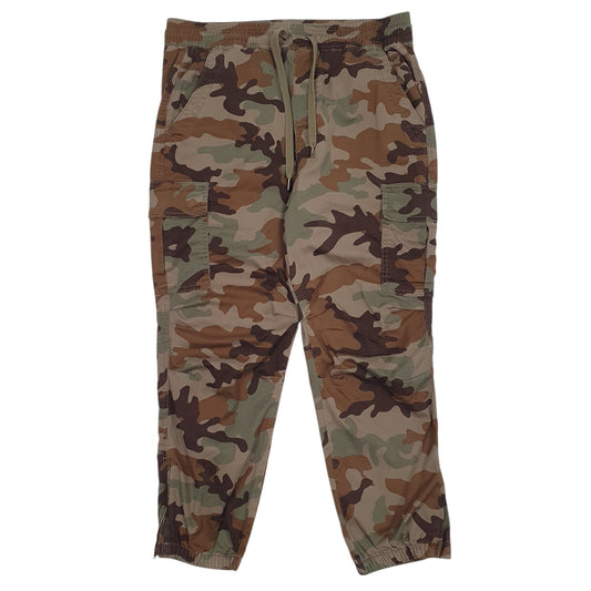 Mens Brown Polo Ralph Lauren Cargo Camo Jogger Trousers