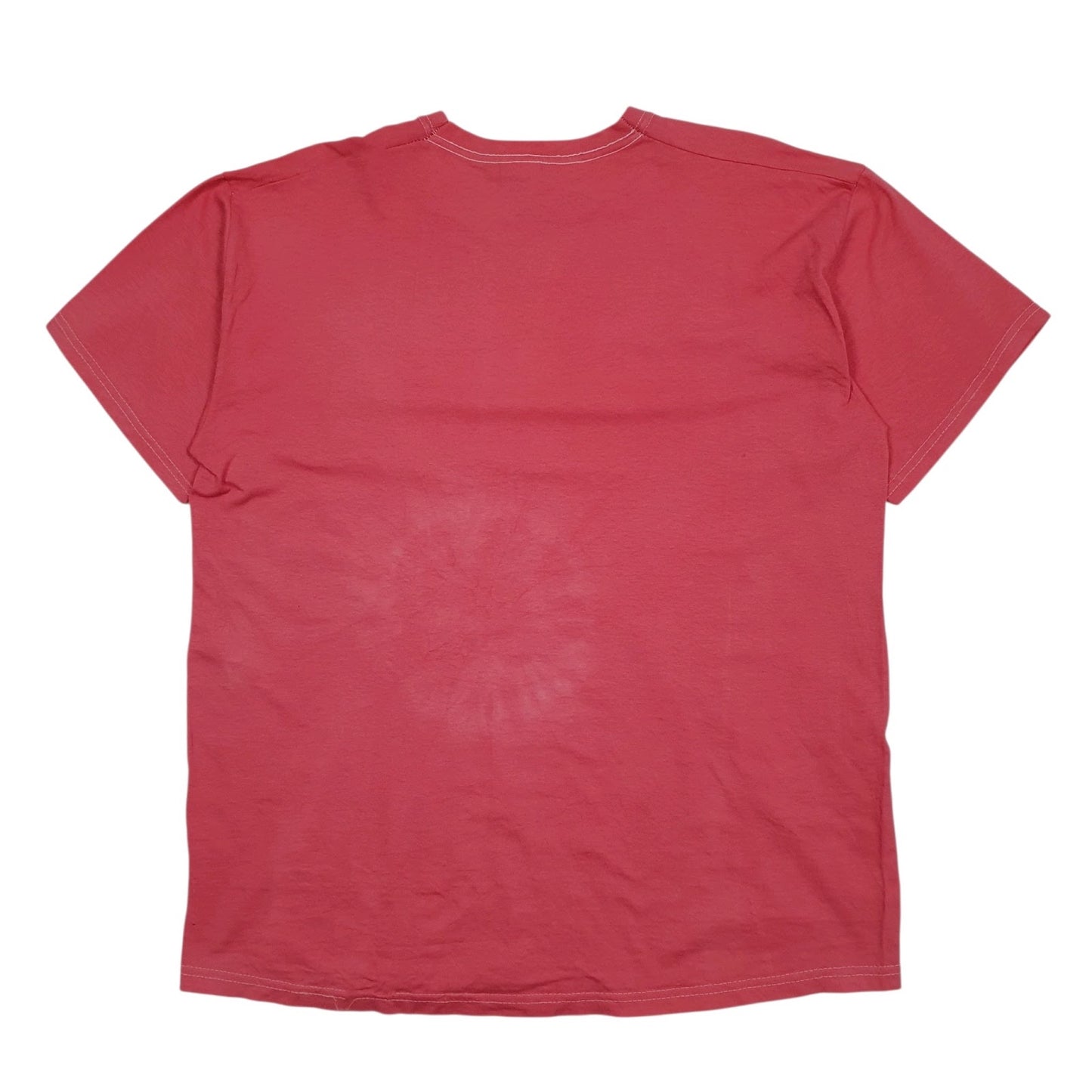 Mens Pink Fruit Of The Loom Tie Dye  T Shirt