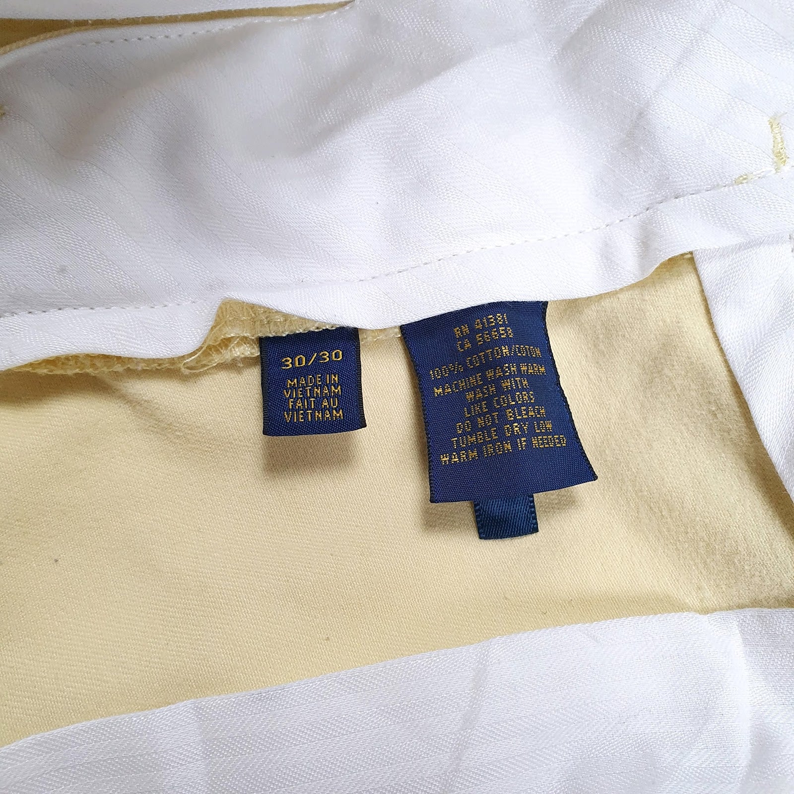 Mens Yellow Polo Ralph Lauren   Trousers