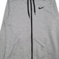 Mens Grey Nike Dri-Fit Hoodie Jumper
