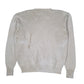 Mens White Polo Ralph Lauren Distressed Chunky Knit Crewneck Jumper
