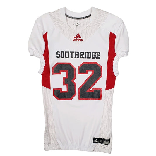 Mens White Adidas Southridge American Football Jersey Short Sleeve T Shirt