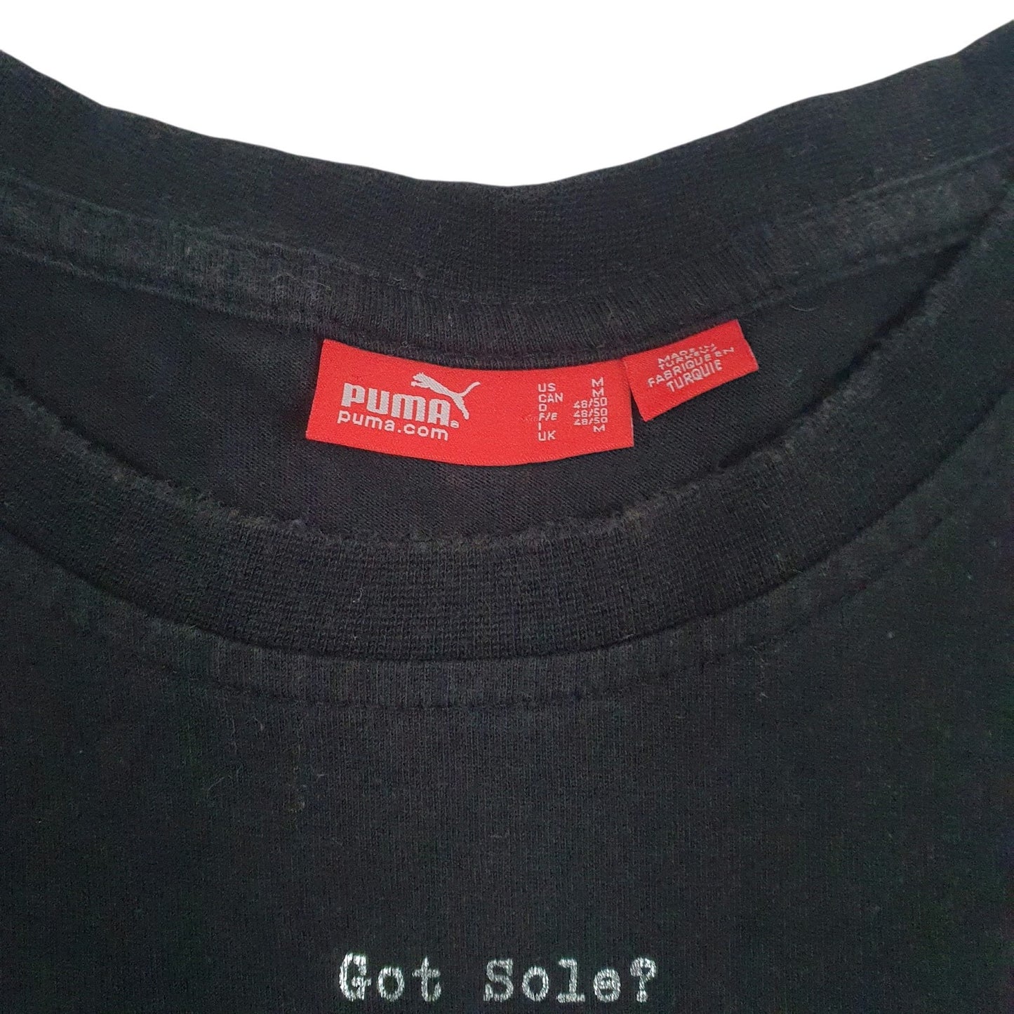 Mens Black Puma   T Shirt