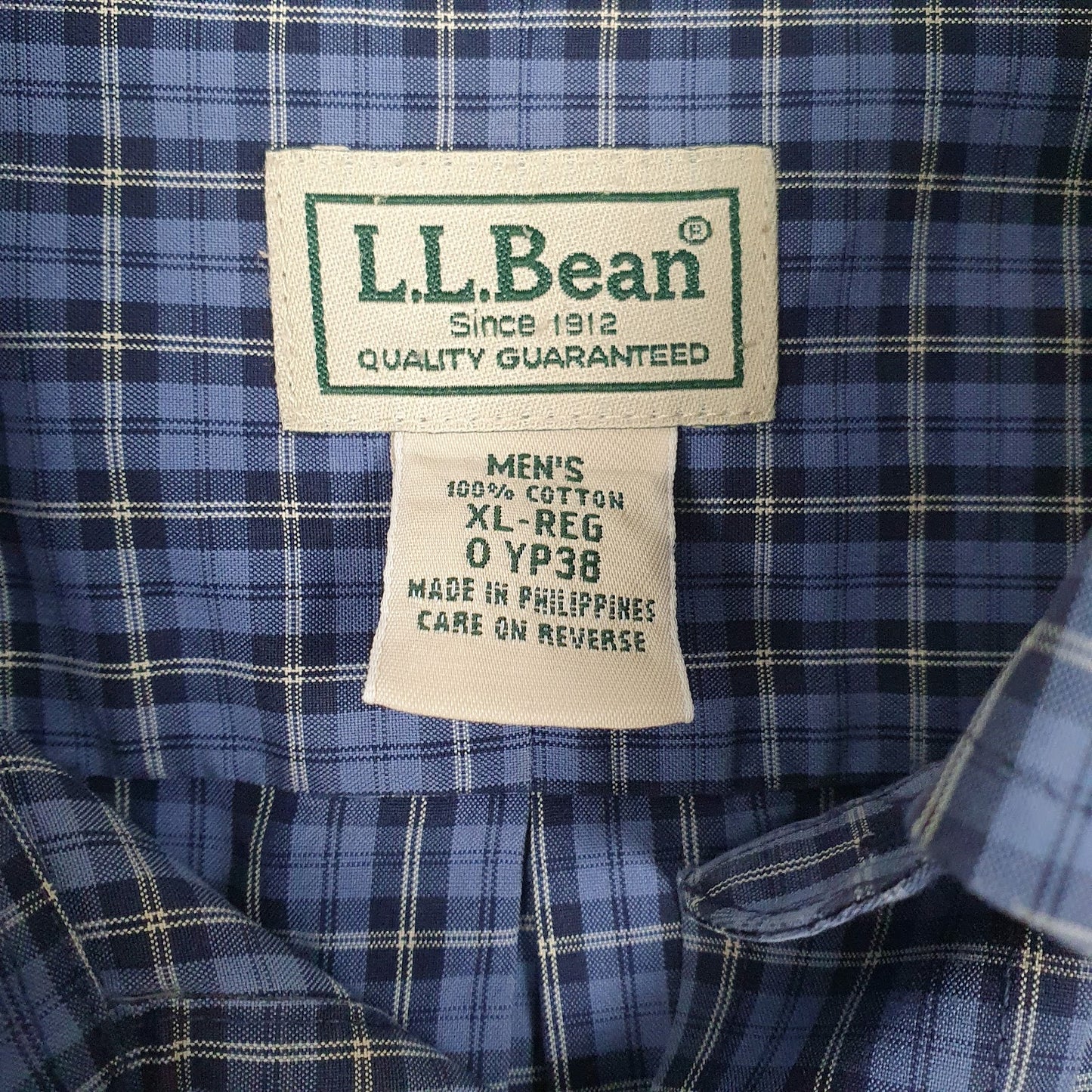 Mens Blue L.L.Bean   Shirt