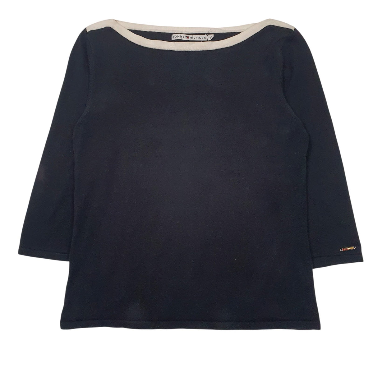 Womens Black Tommy Hilfiger  Crewneck Jumper
