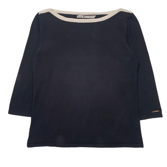 Womens Black Tommy Hilfiger  Crewneck Jumper