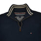 Mens Navy Tommy Hilfiger  Quarter Zip Jumper