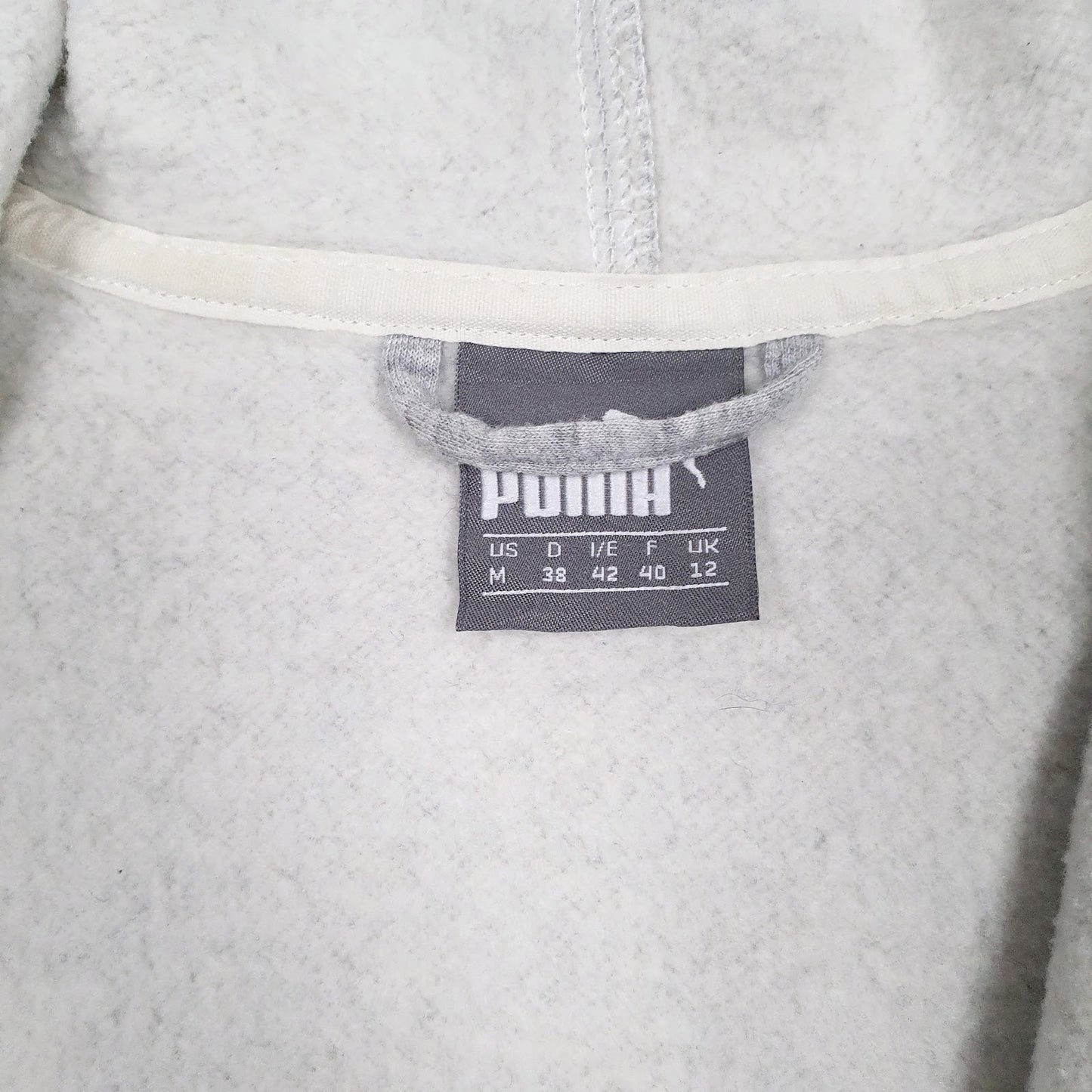 Womens Grey Puma  Full Zip Jumper