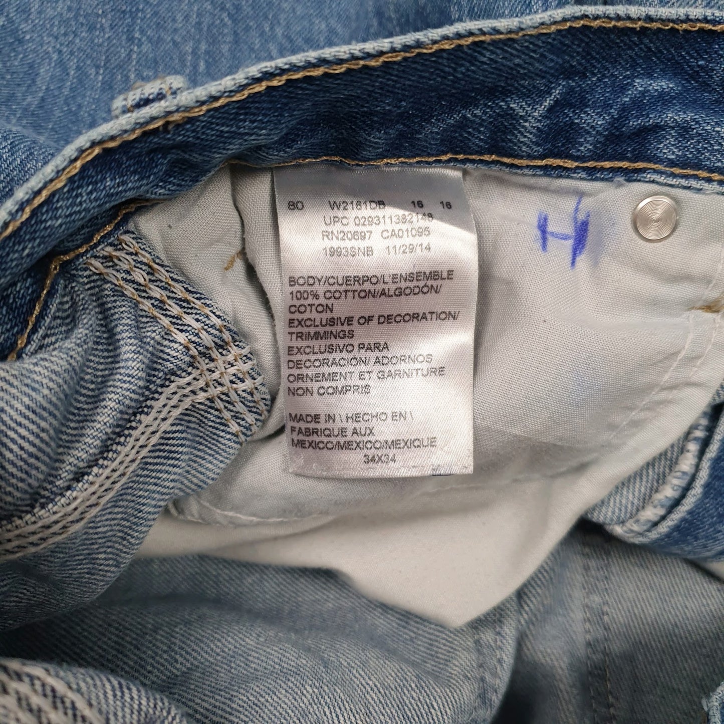 Mens Blue Dickies   Jeans