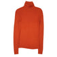 Womens Orange Kumikyoku  Turtle Neck Jumper