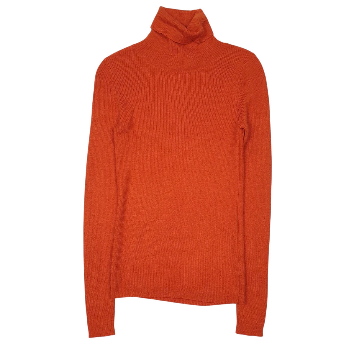 Womens Orange Kumikyoku  Turtle Neck Jumper