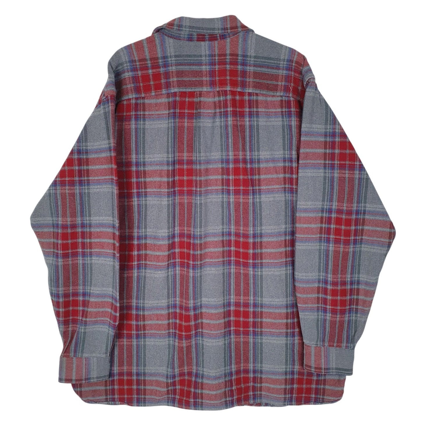 Mens Grey L.L.Bean Flannel  Shirt