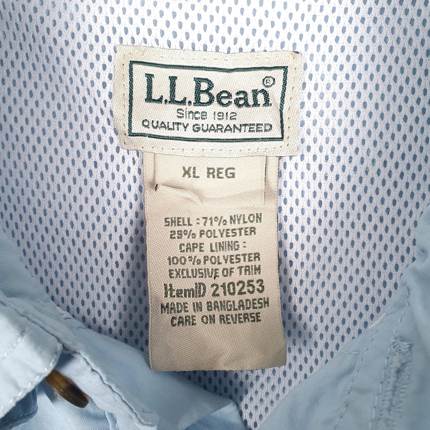Mens Blue L.L.Bean   Shirt