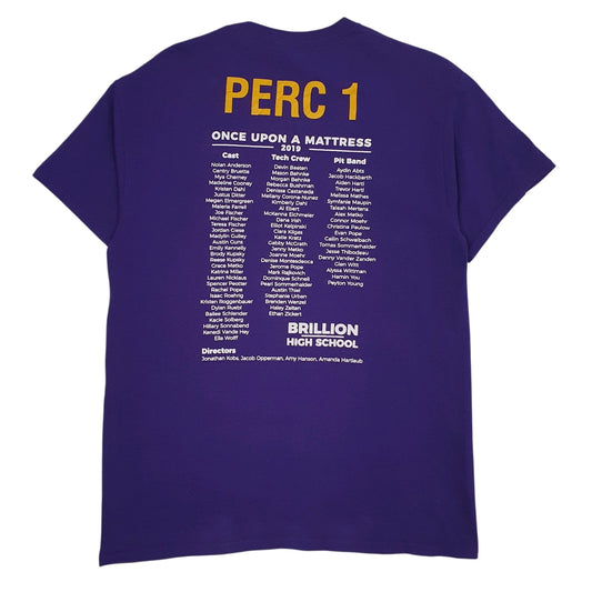 Mens Purple Gildan   T Shirt