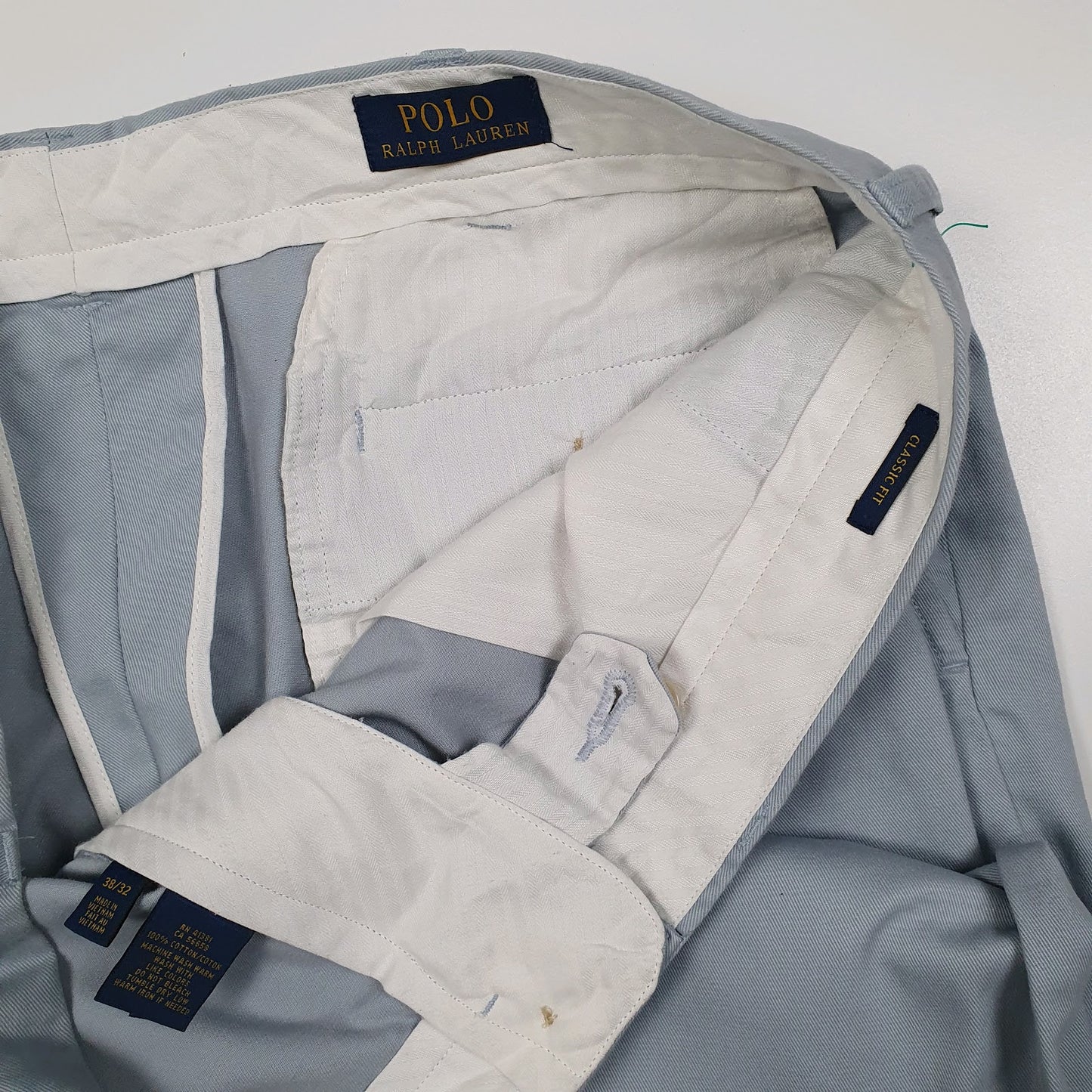 Mens Blue Polo Ralph Lauren Classic Fit  Trousers