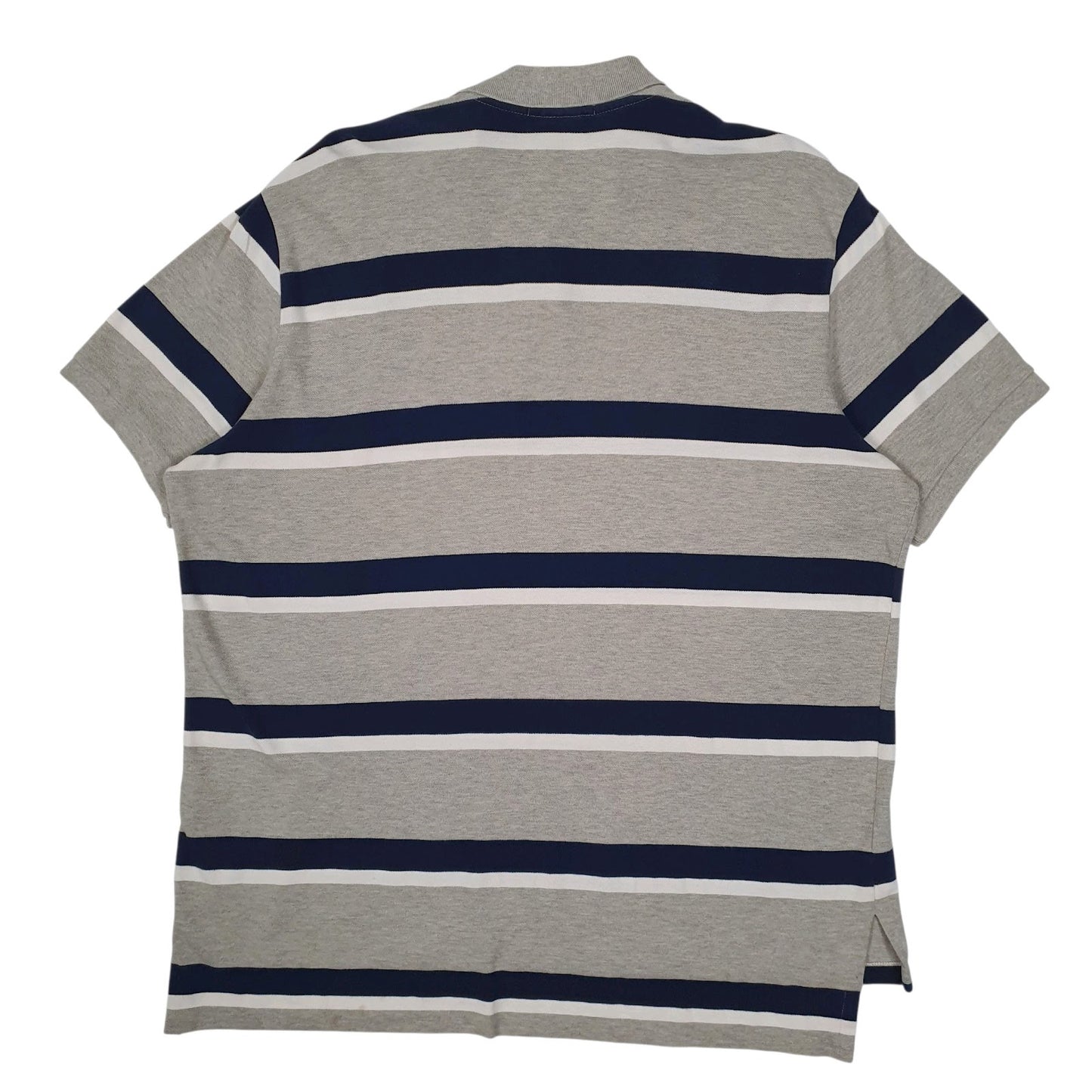 Mens Grey Polo Ralph Lauren Custom Fit Hoodie Polo Shirt