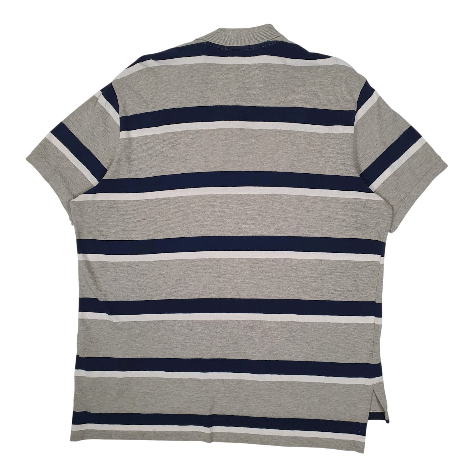 Mens Grey Polo Ralph Lauren Custom Fit Hoodie Polo Shirt