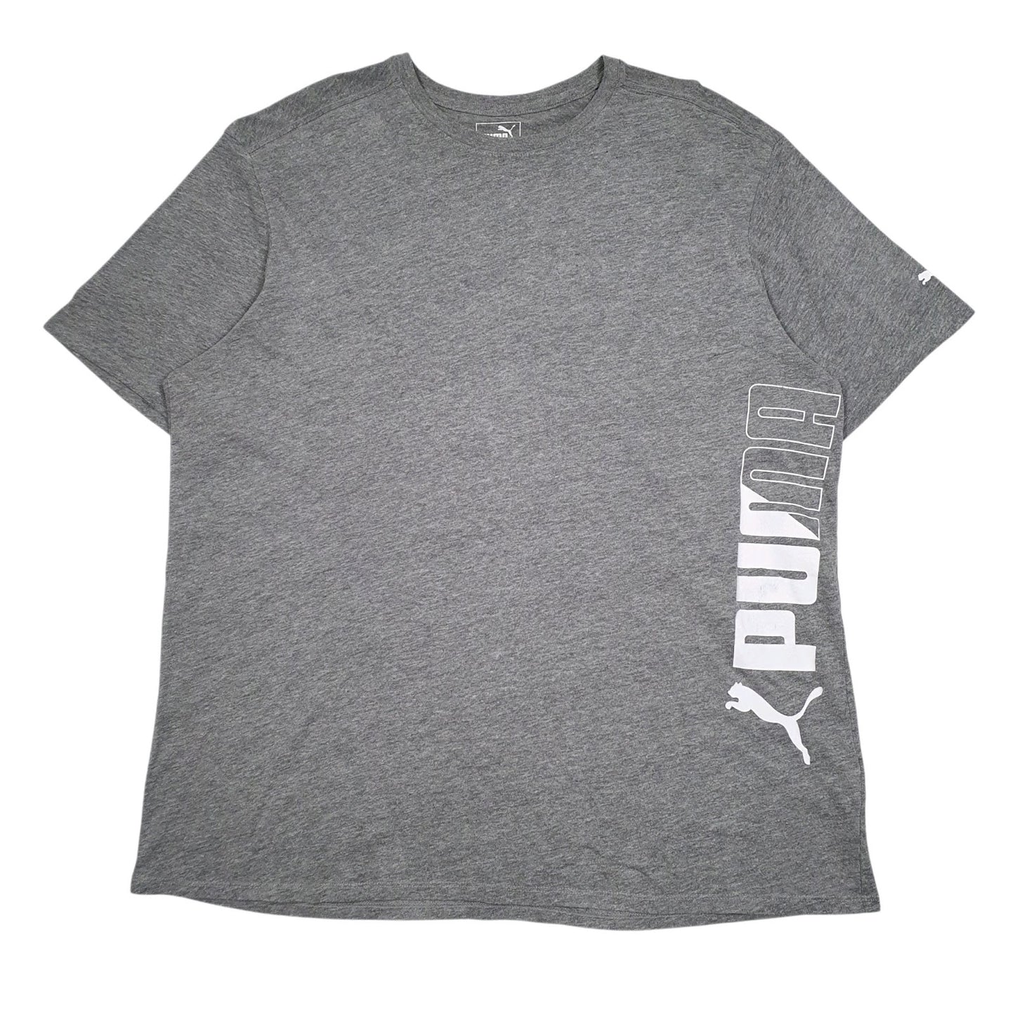 Mens Grey Puma  Short Sleeve T Shirt