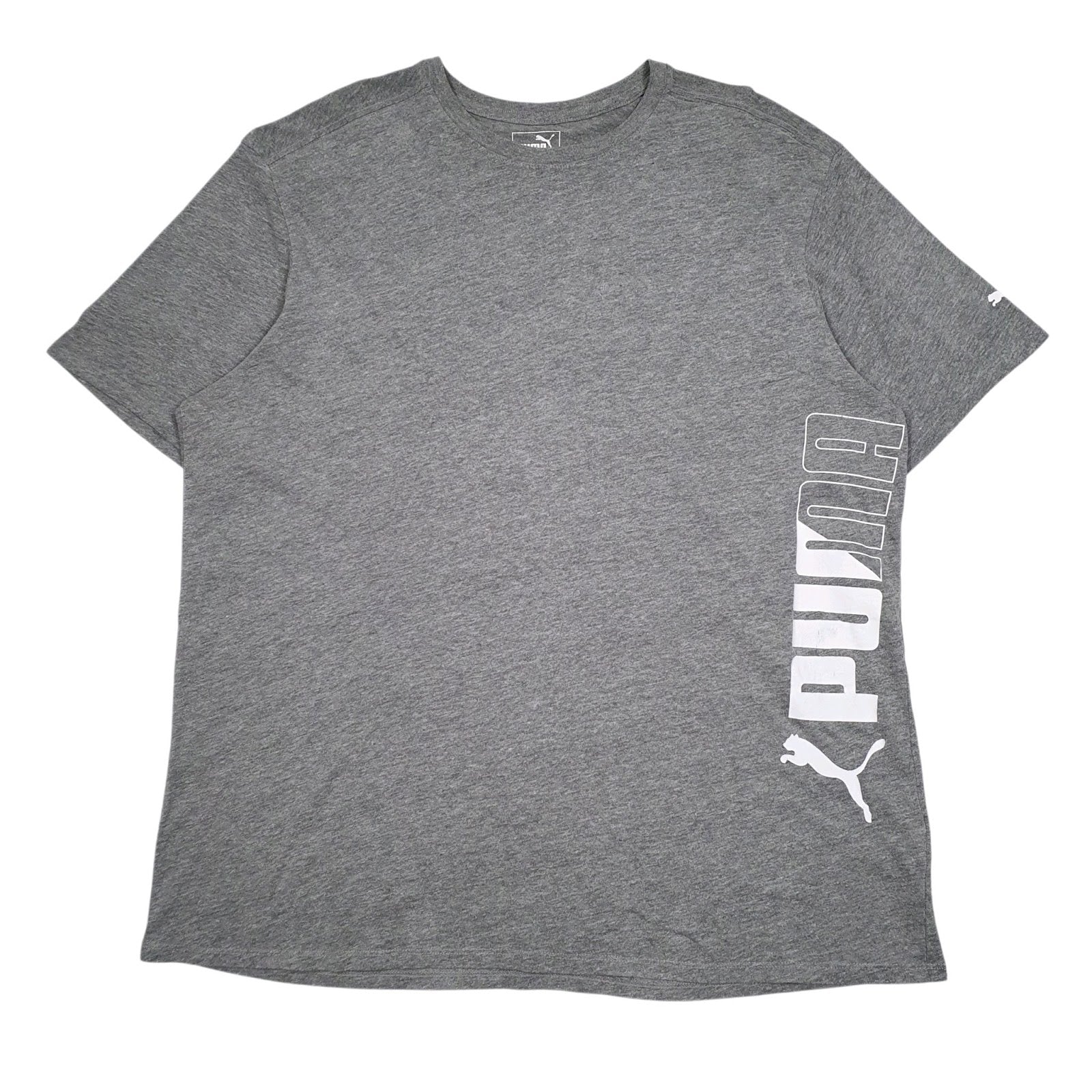 Mens Grey Puma  Short Sleeve T Shirt