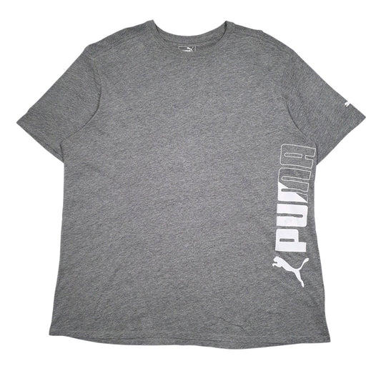 Mens Grey Puma  Short Sleeve T Shirt