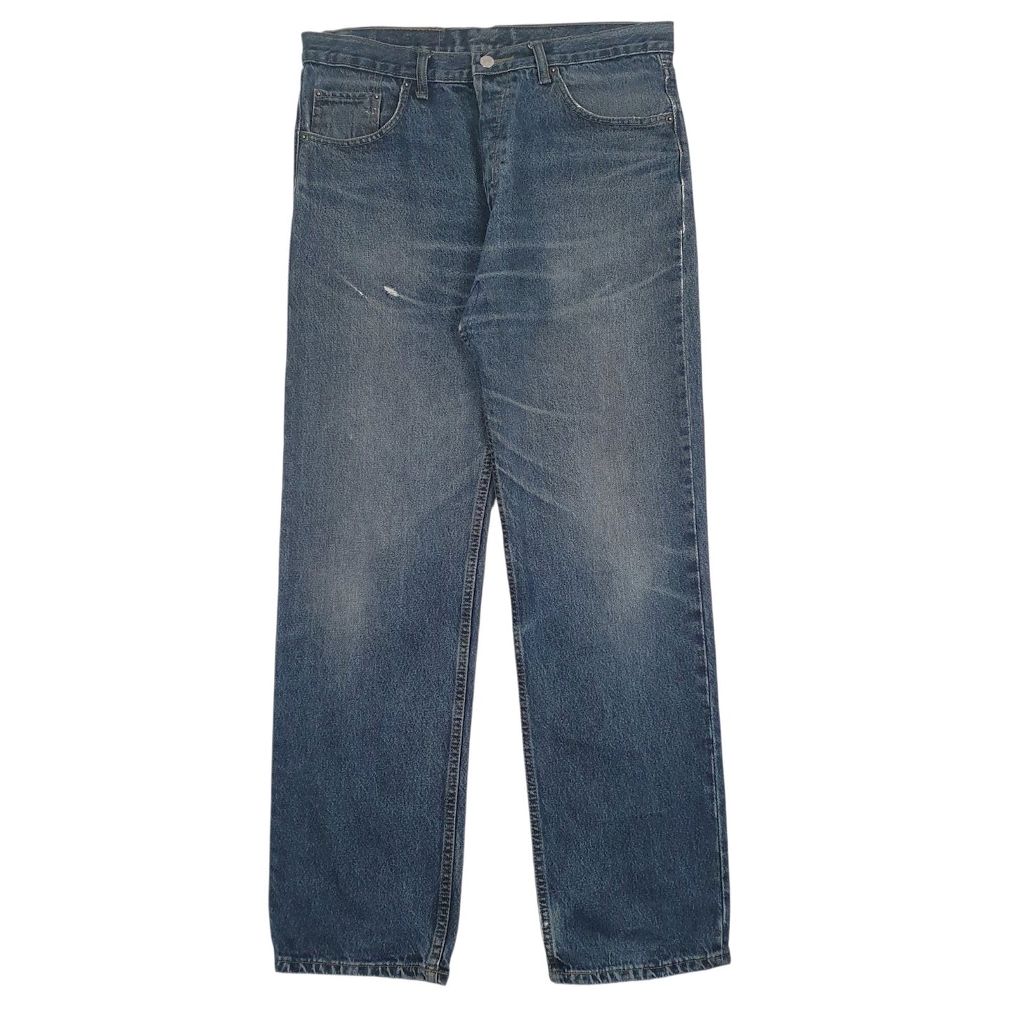 Mens Blue Levis Distressed 501 JeansW34 L31
