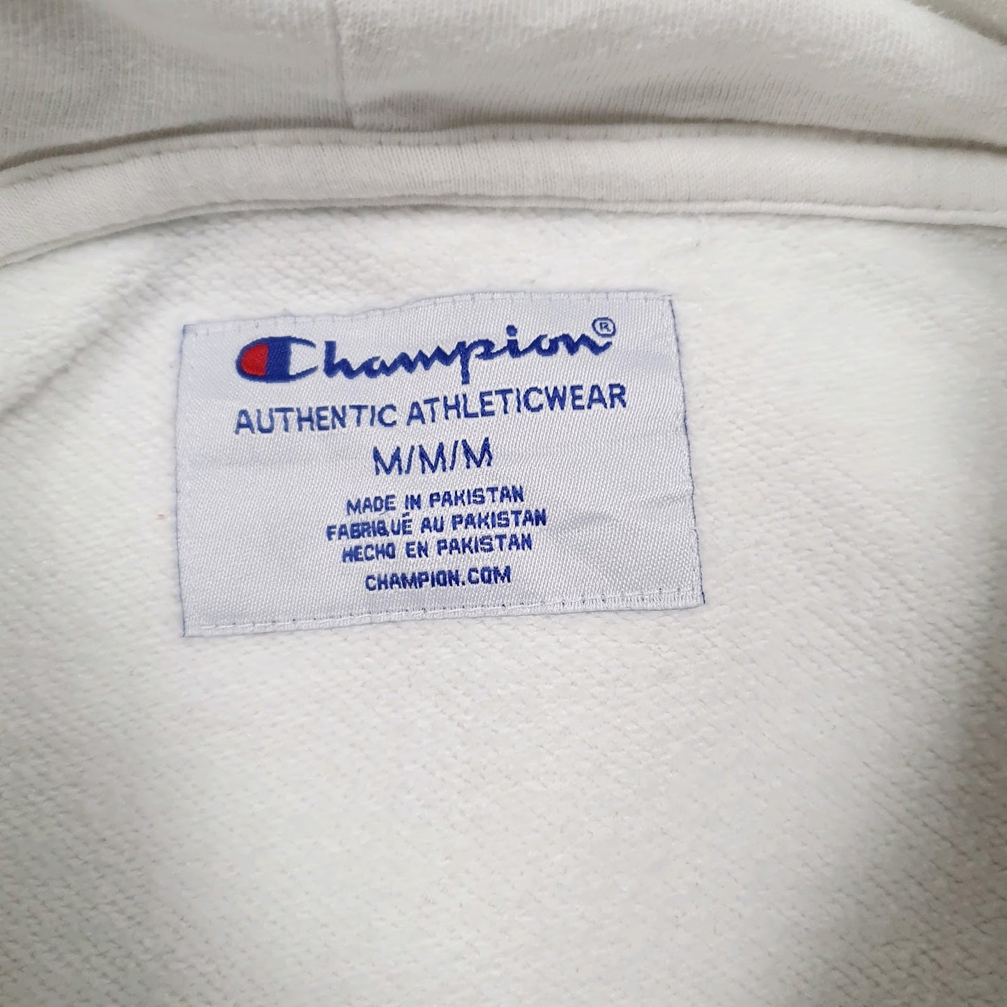 Mens White Champion  Hoodie Jumper