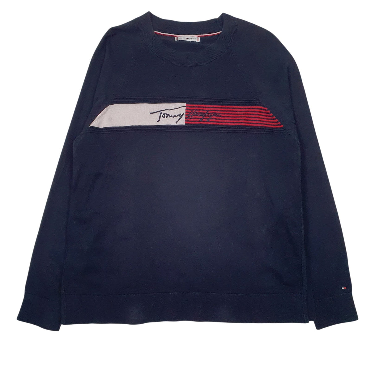 Womens Navy Tommy Hilfiger  Crewneck Jumper