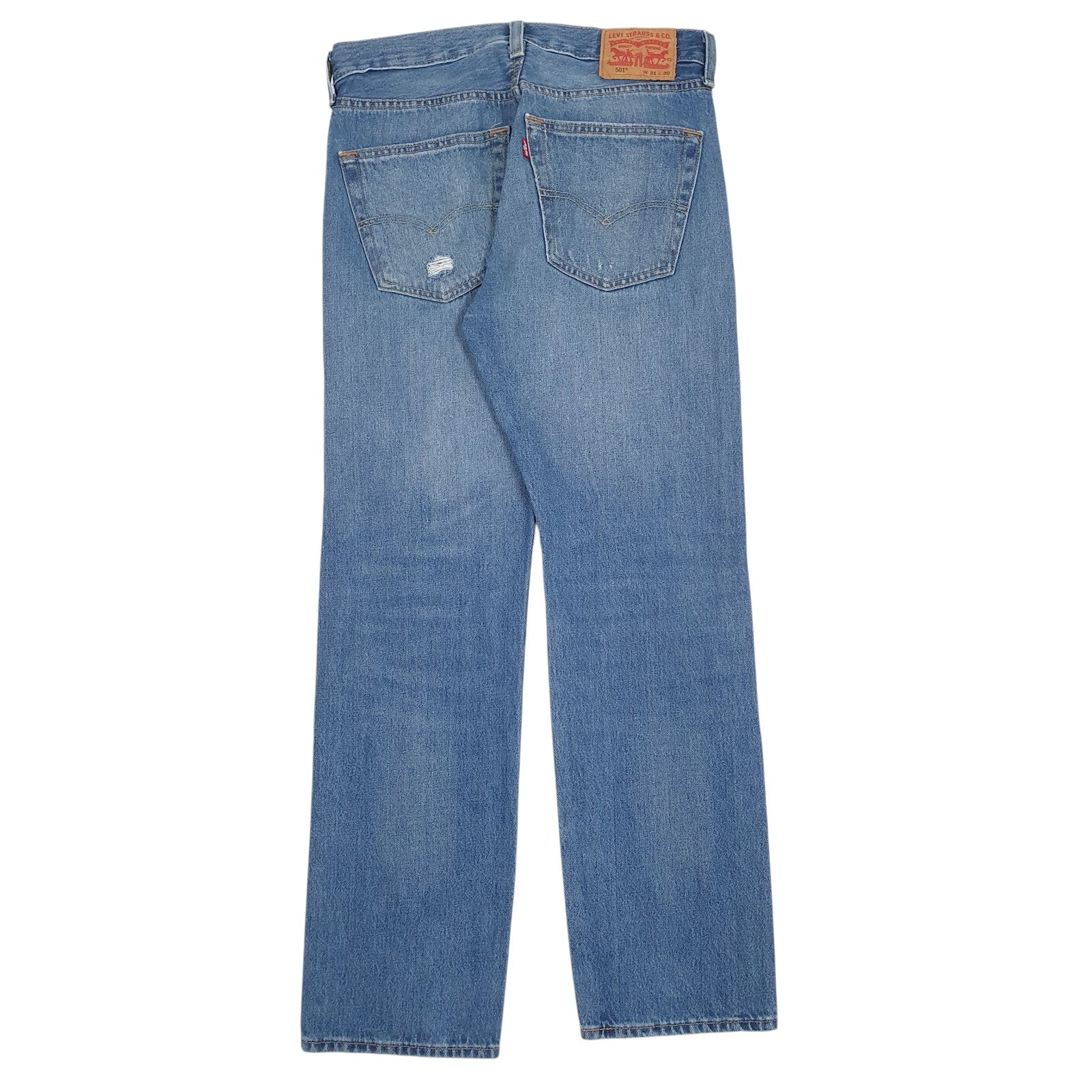 Mens Blue Levis Distressed  Jeans