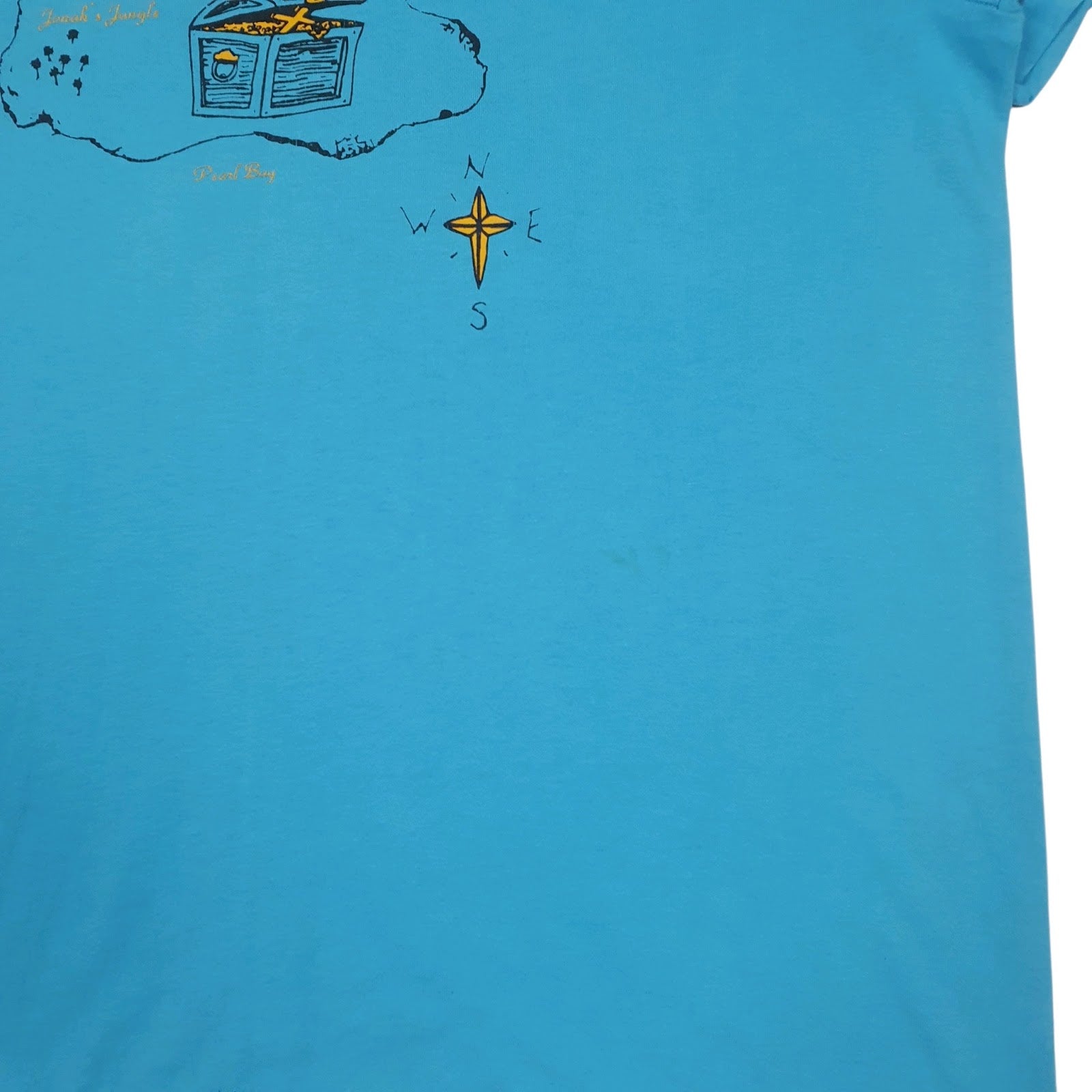 Mens Blue Fruit Of The Loom Vintage 90s Made In USA  T Shirt