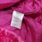 Womens Pink Bray Steve Alan Fluffy Faux Fur  Coat