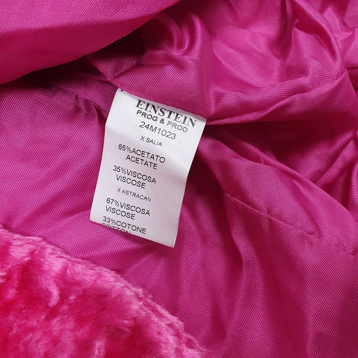 Womens Pink Bray Steve Alan Fluffy Faux Fur  Coat