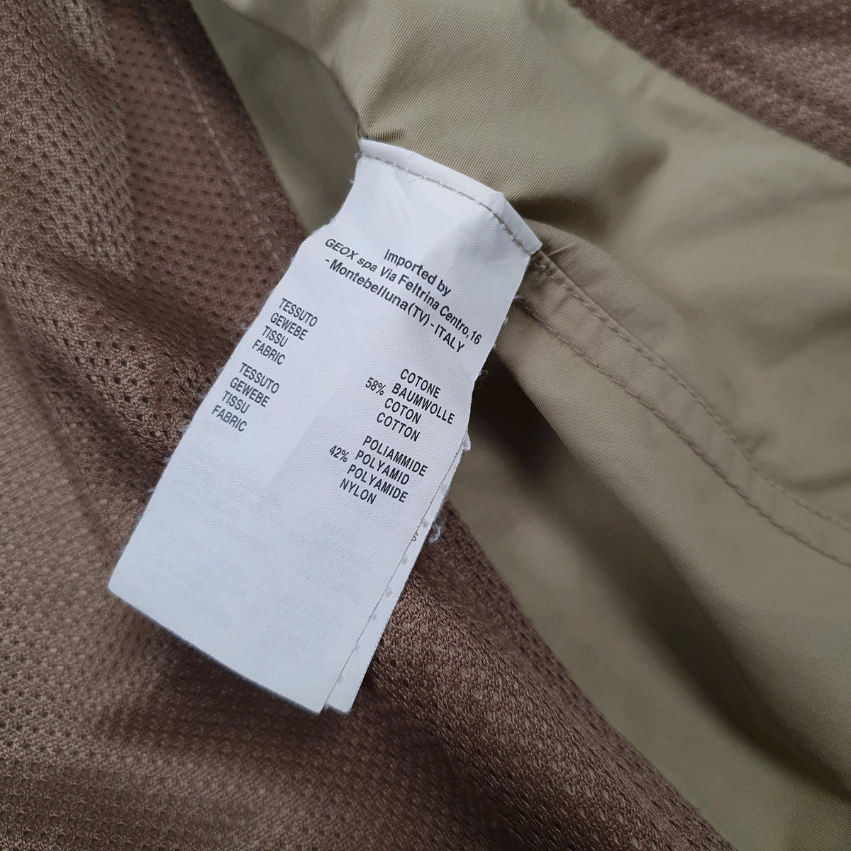 Mens Beige Geox Respira   Coat