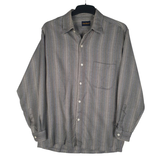 Mens Grey Full Mark  Long Sleeve Shirt