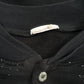 Mens Black Unbranded Graphic Henley Vintage 90s Quarter Zip Jumper