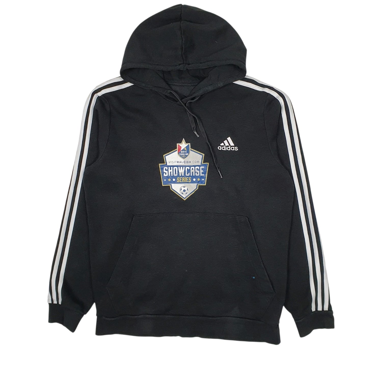 Mens Black Adidas North Carolina FC Hoodie Jumper