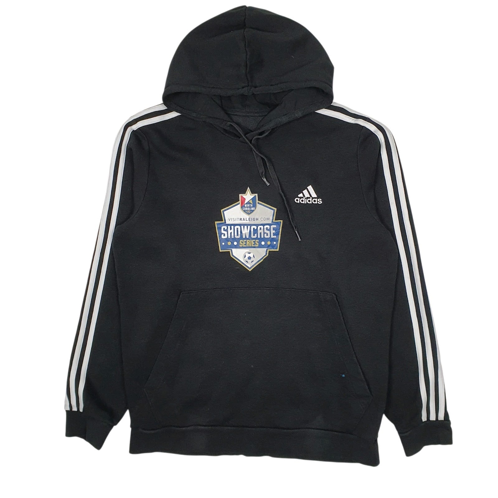 Mens Black Adidas North Carolina FC Hoodie Jumper