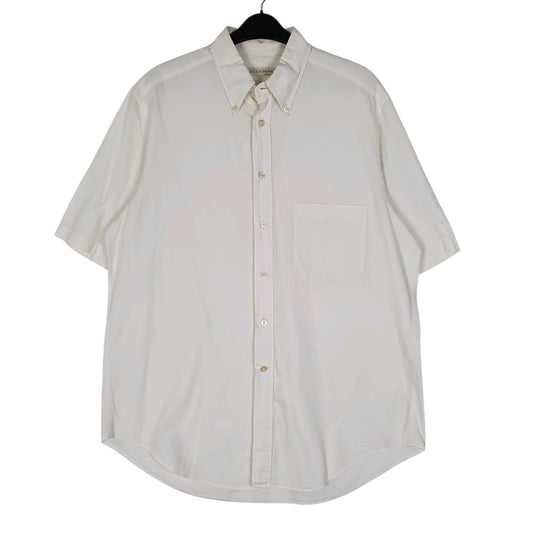 Mens White Krizia Uomi  Short Sleeve Shirt