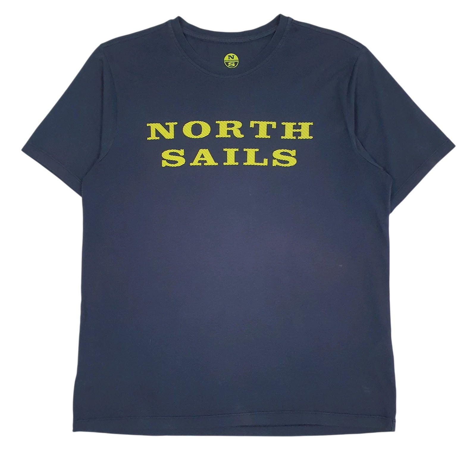 Mens Navy North Sails Spellout Short Sleeve T Shirt
