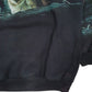 Mens Black Artisan Graphic Henley Vintage 90s Made In USA Quarter Zip Jumper