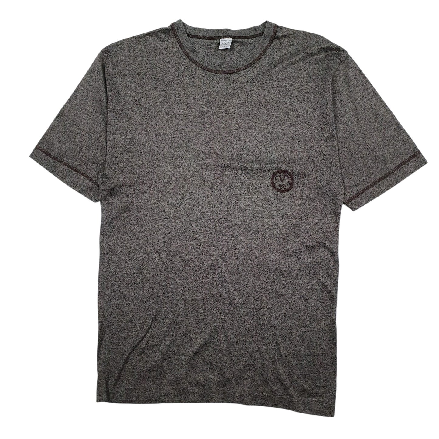Mens Grey Valentino  Short Sleeve T Shirt