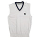 Mens White Sergio Tacchini Vintage 90s Vest Jumper