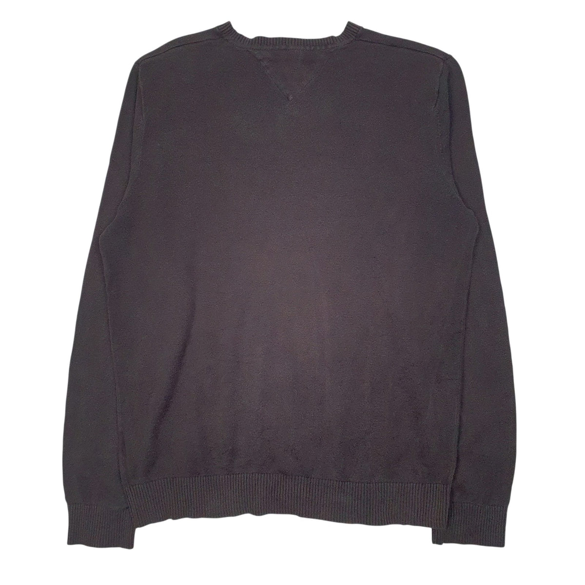 Mens Grey Tommy Hilfiger  V Neck Jumper
