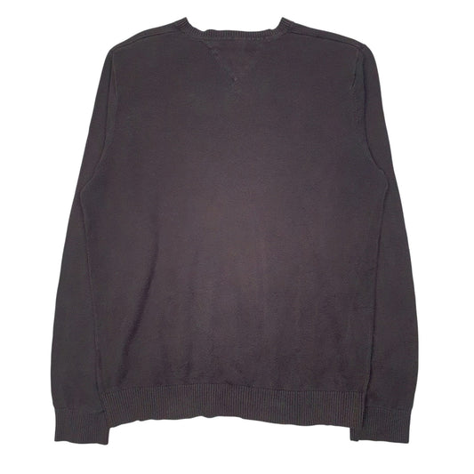 Mens Grey Tommy Hilfiger  V Neck Jumper