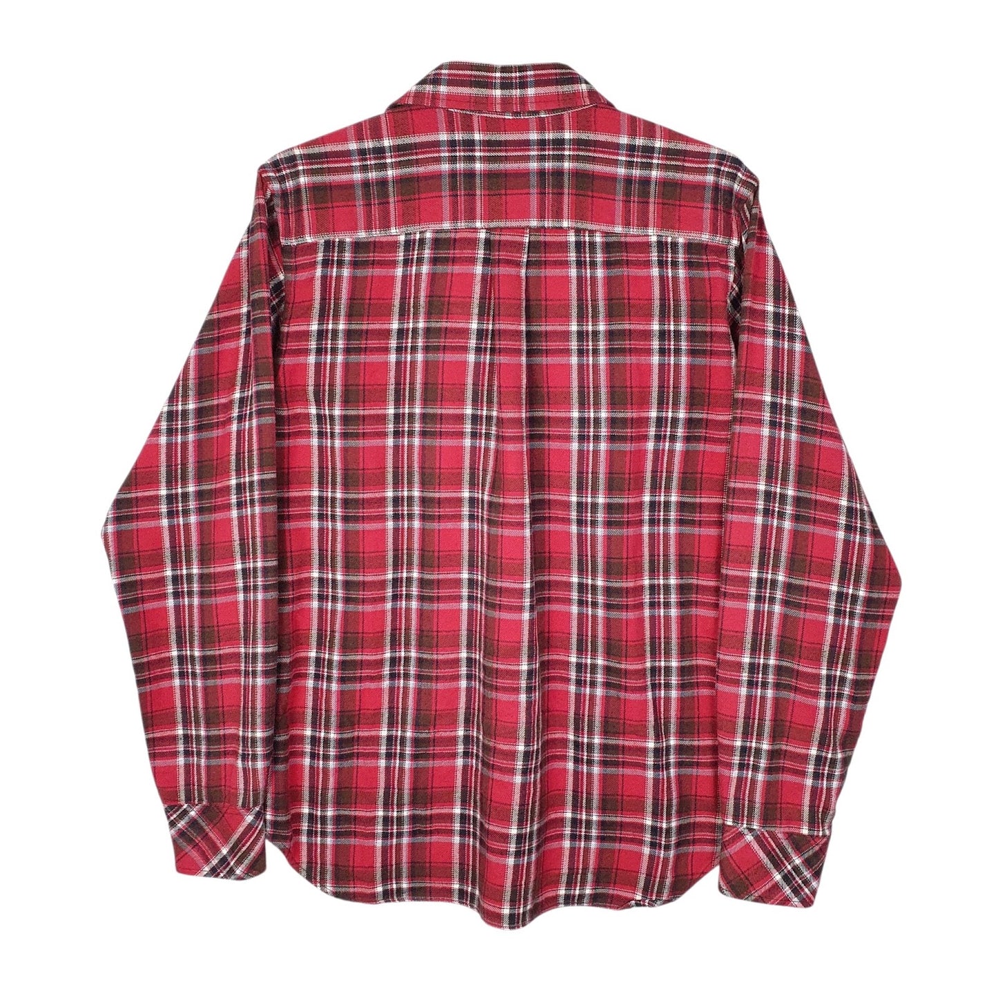 Mens Red Fox Fire Flannel  Shirt