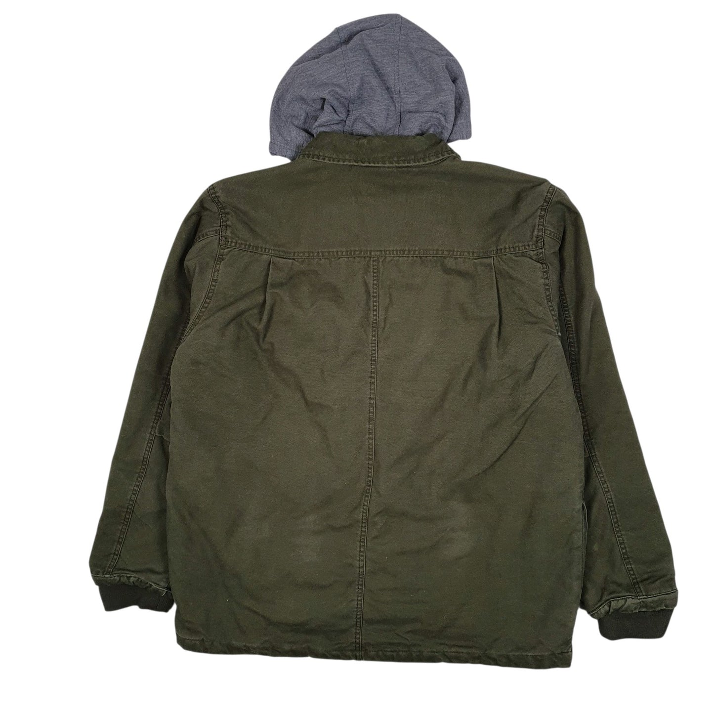 Mens Green Dickies Chore Bomber Hoodie  Coat